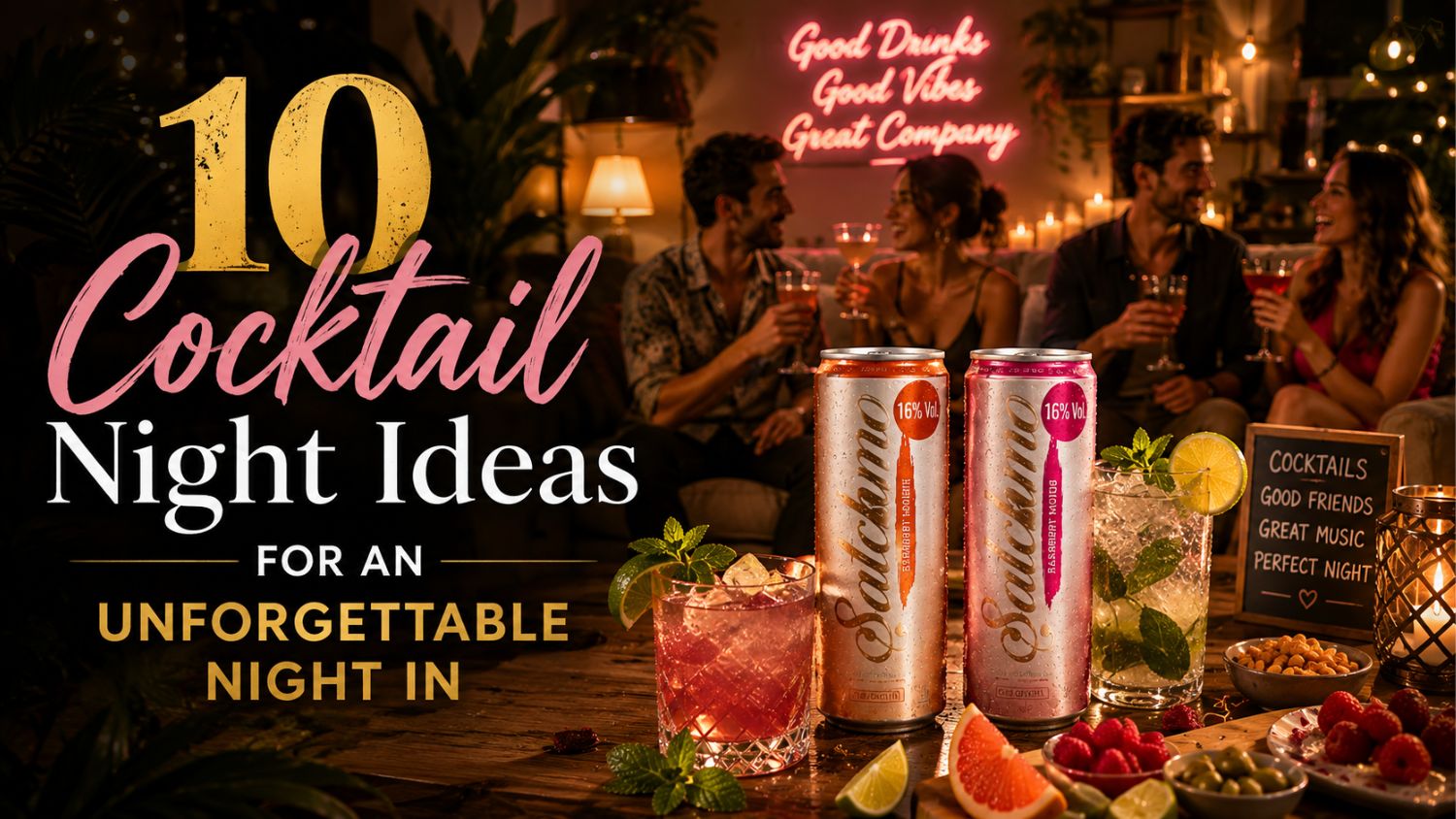 10 Cocktail Night Ideas for an Unforgettable Night In