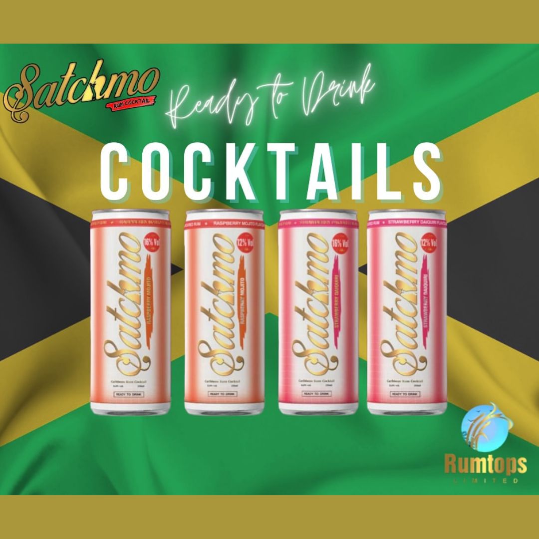 Satchmo Strawberry Daiquiri Rum Cocktail, 12% ABV, 4 x 250ml Cans